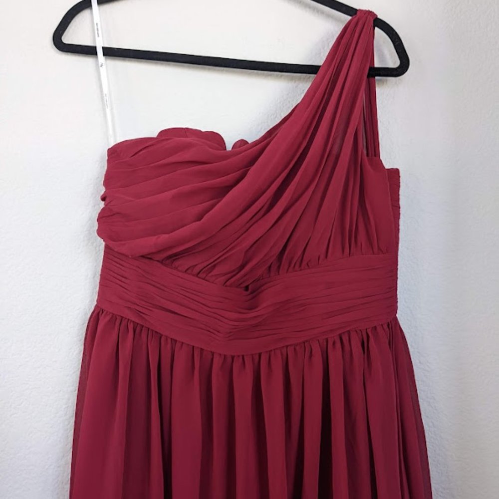 AW Grace Bridesmaid Prom Formal Special Occasion Wedding Guest Dress, 10, Red - Picture 6 of 9